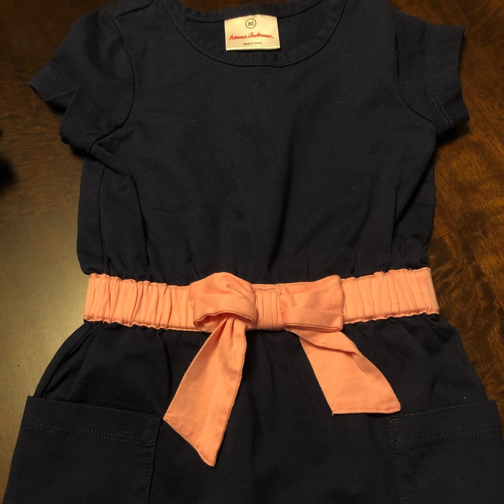 Hanna Andersson cotton dress with belted waist